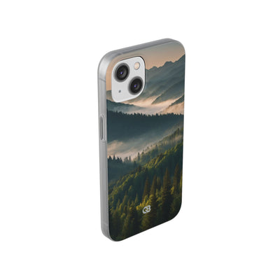 Foggy Mountain Ridge · Soft Phone Case for iPhone