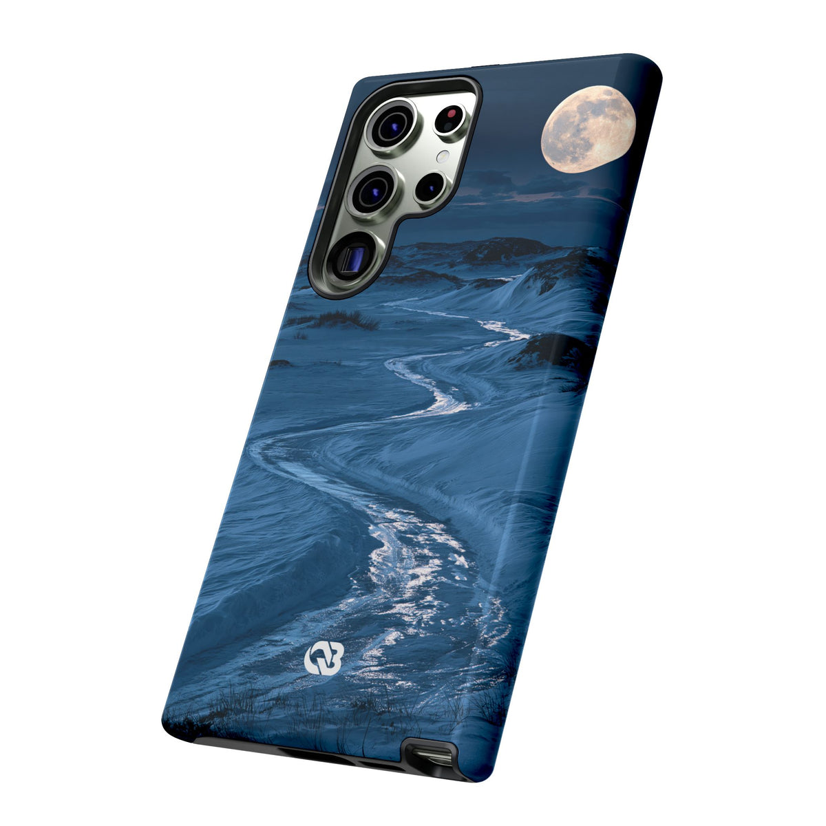 Arctic Moon Drift · Tough Phone Case for Samsung · Blue