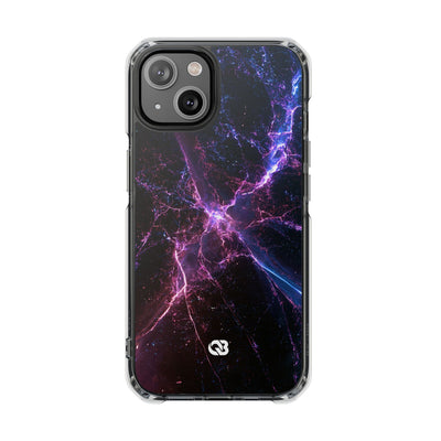 Neural Singularity · Clear Impact Magnetic Phone Case for iPhone · Black