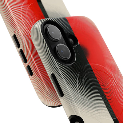 Red Tough 2.0 Magsafe Phone Case for iPhone - Split Signal Red