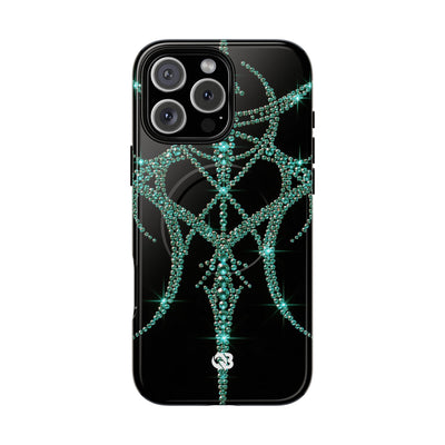 Teal Cyber Sigil · Tough 2.0 Magnetic Phone Case for iPhone · Teal