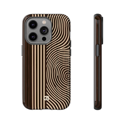 Brown Tough Phone Case for iPhone - Espresso Sand Ridge