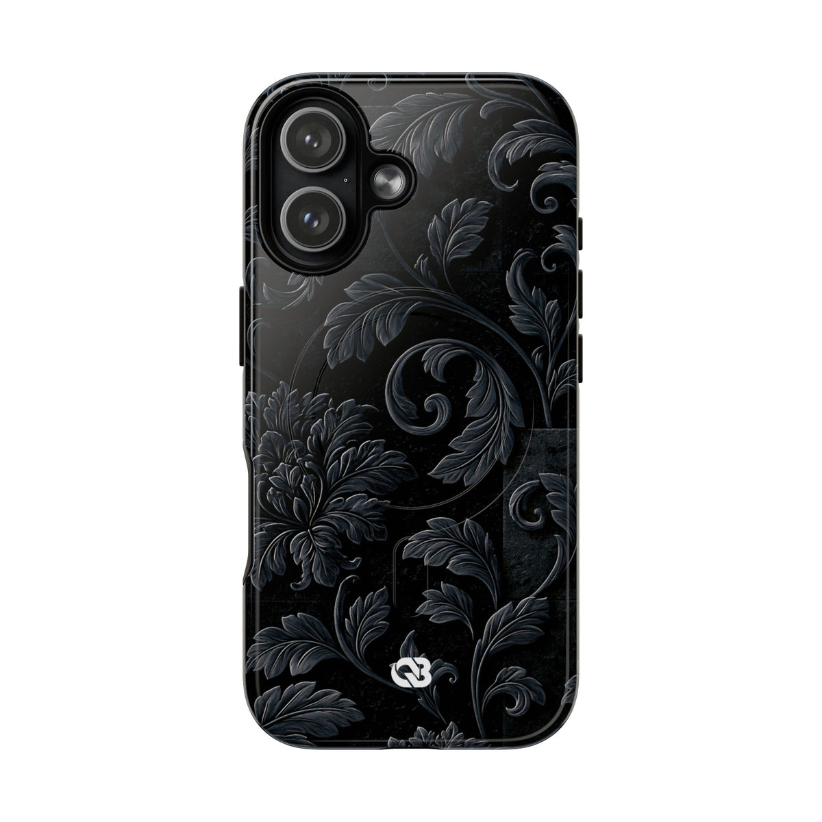 Obsidian Damask · Tough 2.0 Magnetic Phone Case for iPhone · Black