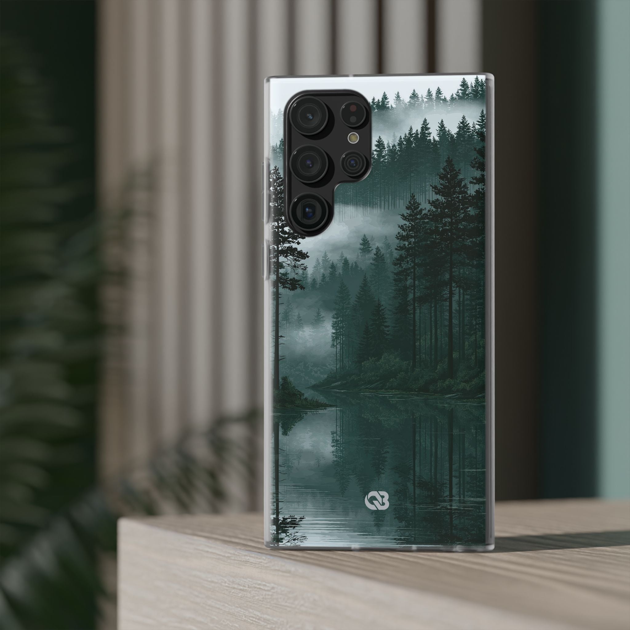 Green Lite Phone Case for Samsung - Misty Evergreen Mirror
