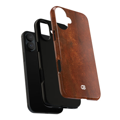 Orange Tough Phone Case for iPhone - Oxidized Iron Crust