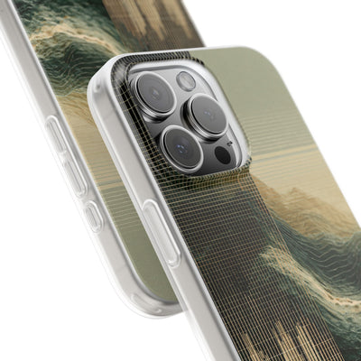 Beige Lite Phone Case for iPhone - Veridian Data Ridge