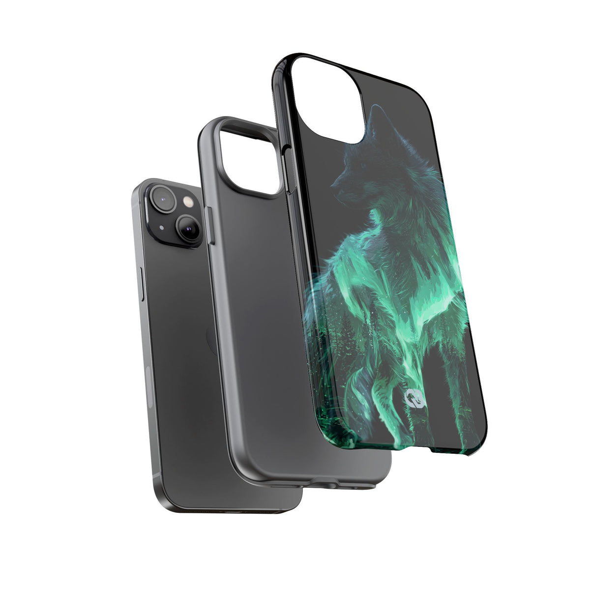 Nordic Aurora Fox · Tough Phone Case for iPhone · Teal
