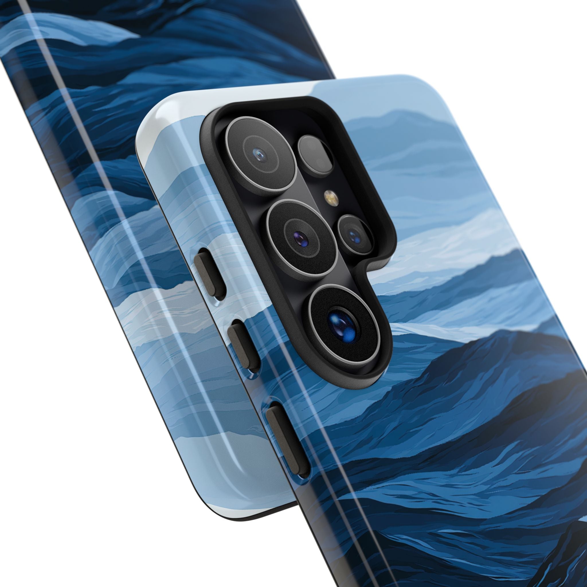 Blue Tough Phone Case for Samsung - Cobalt Ridge Tides