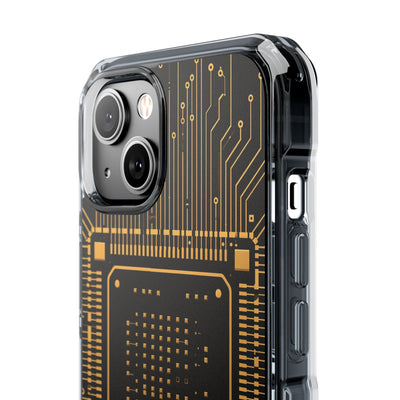 Gold Impact MagSafe Phone Case for iPhone - Cyber Gold Processor