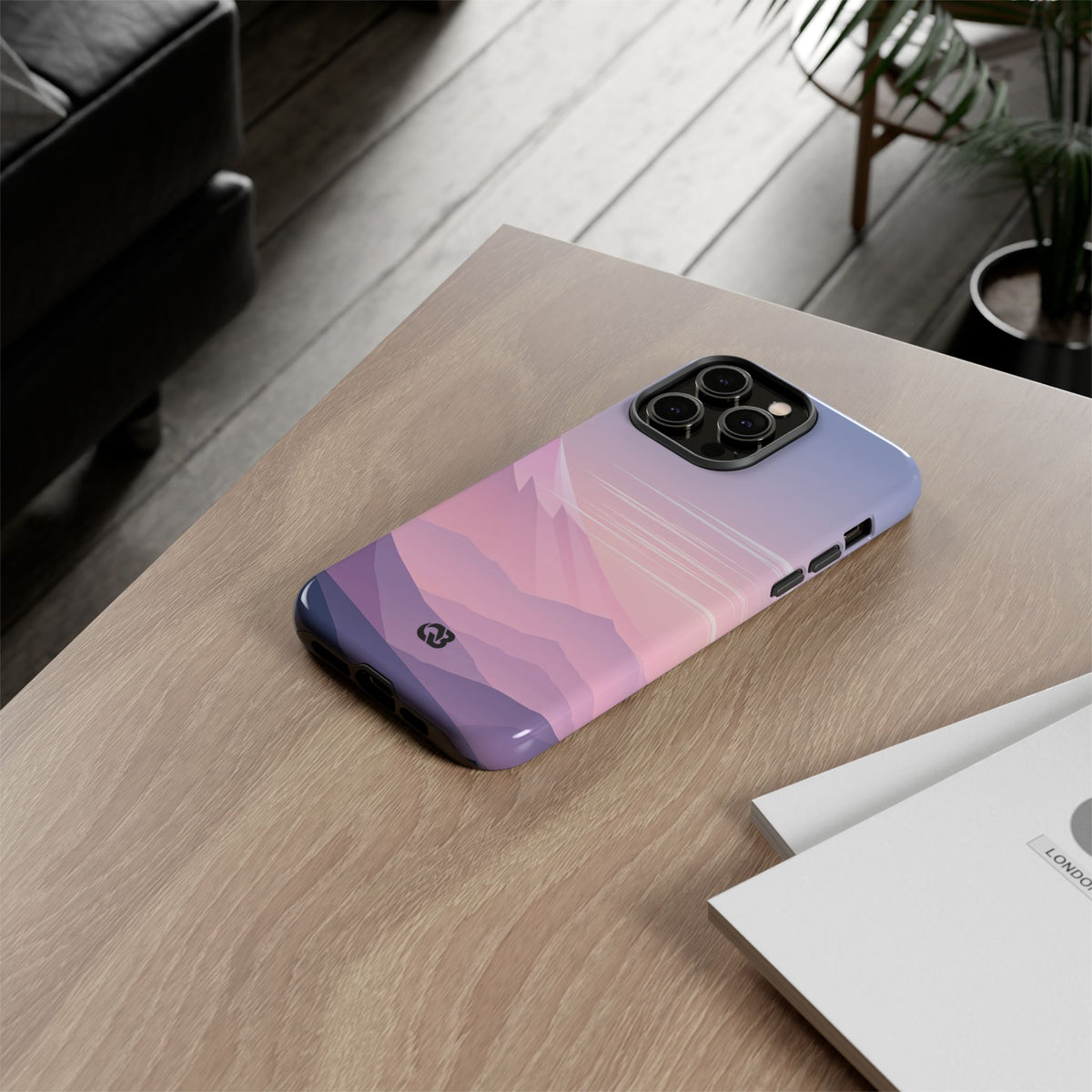 Alpine Twilight · Tough Phone Case for iPhone · Pink