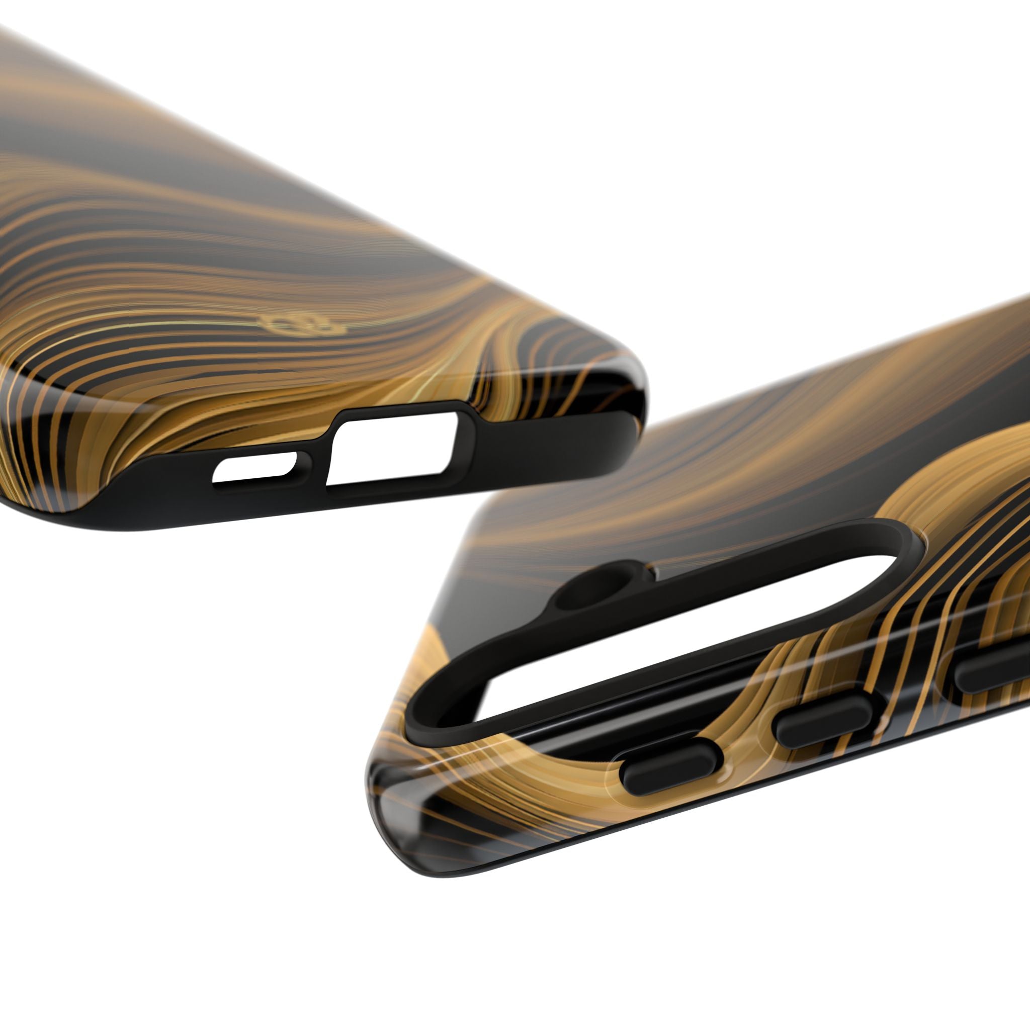 Gold Tough Phone Case for Samsung - Molten Copper Strands