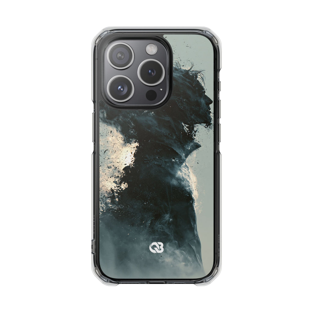 Ashen Dissolution · Clear Impact Magnetic Phone Case for iPhone ·  Black
