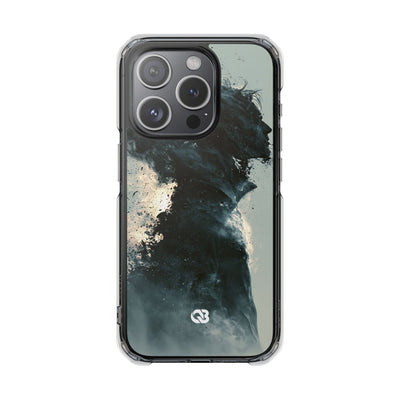 Ashen Dissolution · Clear Impact Magnetic Phone Case for iPhone ·  Black