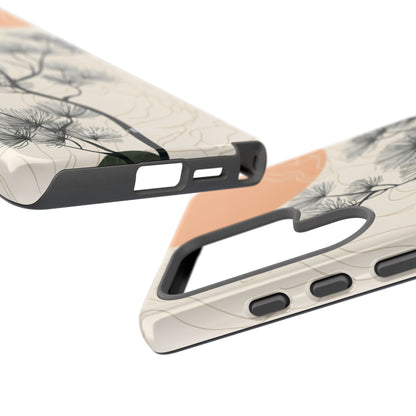 Spiky Tree Sunset Samsung S25 Ultra Case - Tough