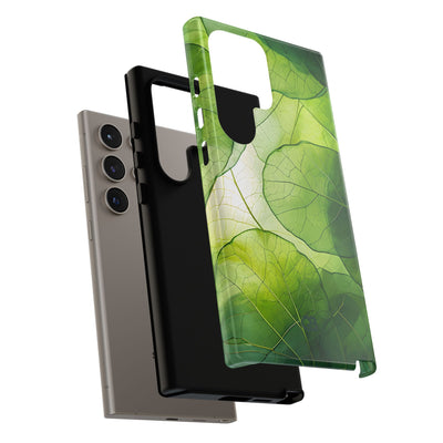 Emerald Leaf Veins · Tough Phone Case for Samsung