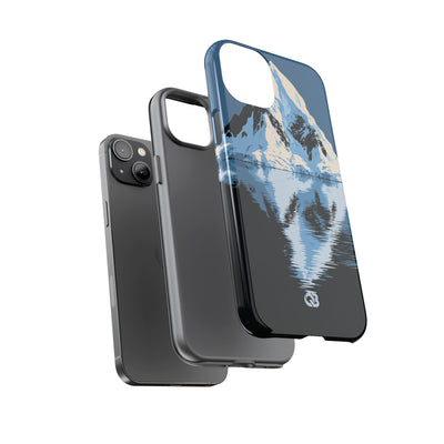 Blue Tough Phone Case for iPhone - Arctic Summit Mirror