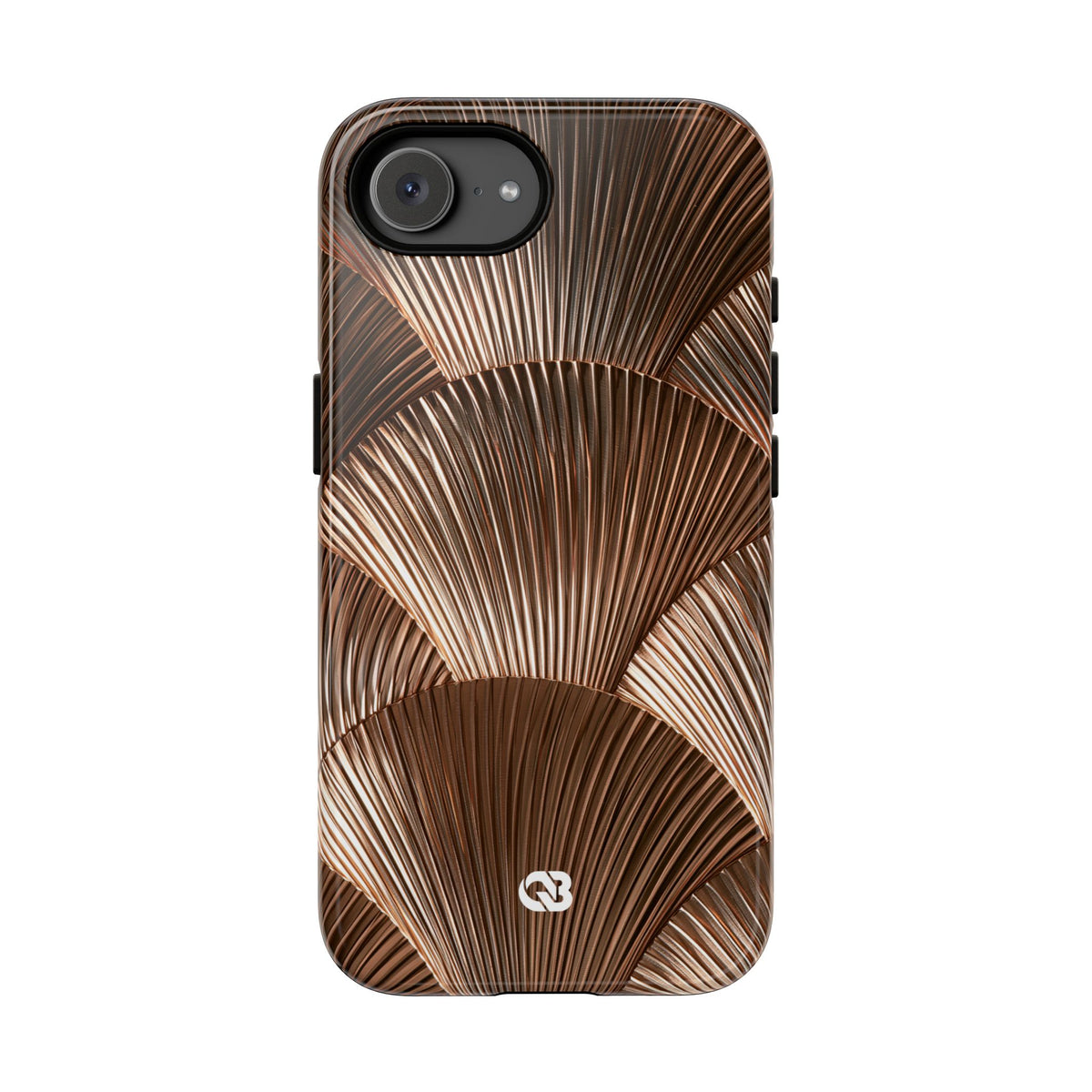 Rose Gilded Fan · Tough Phone Case for iPhone · Gold