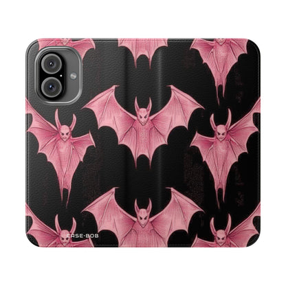 Pink Batwave - iPhone 16  Case - Wallet