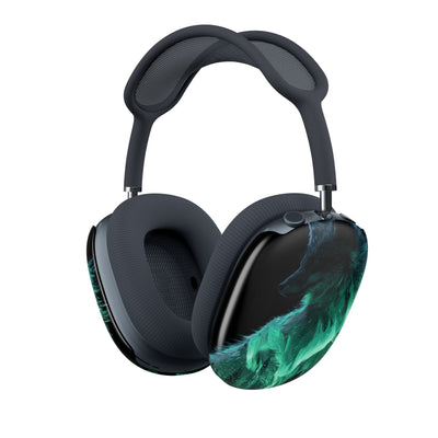 Nordic Aurora Fox · Hard Case for AirPods Max · Teal