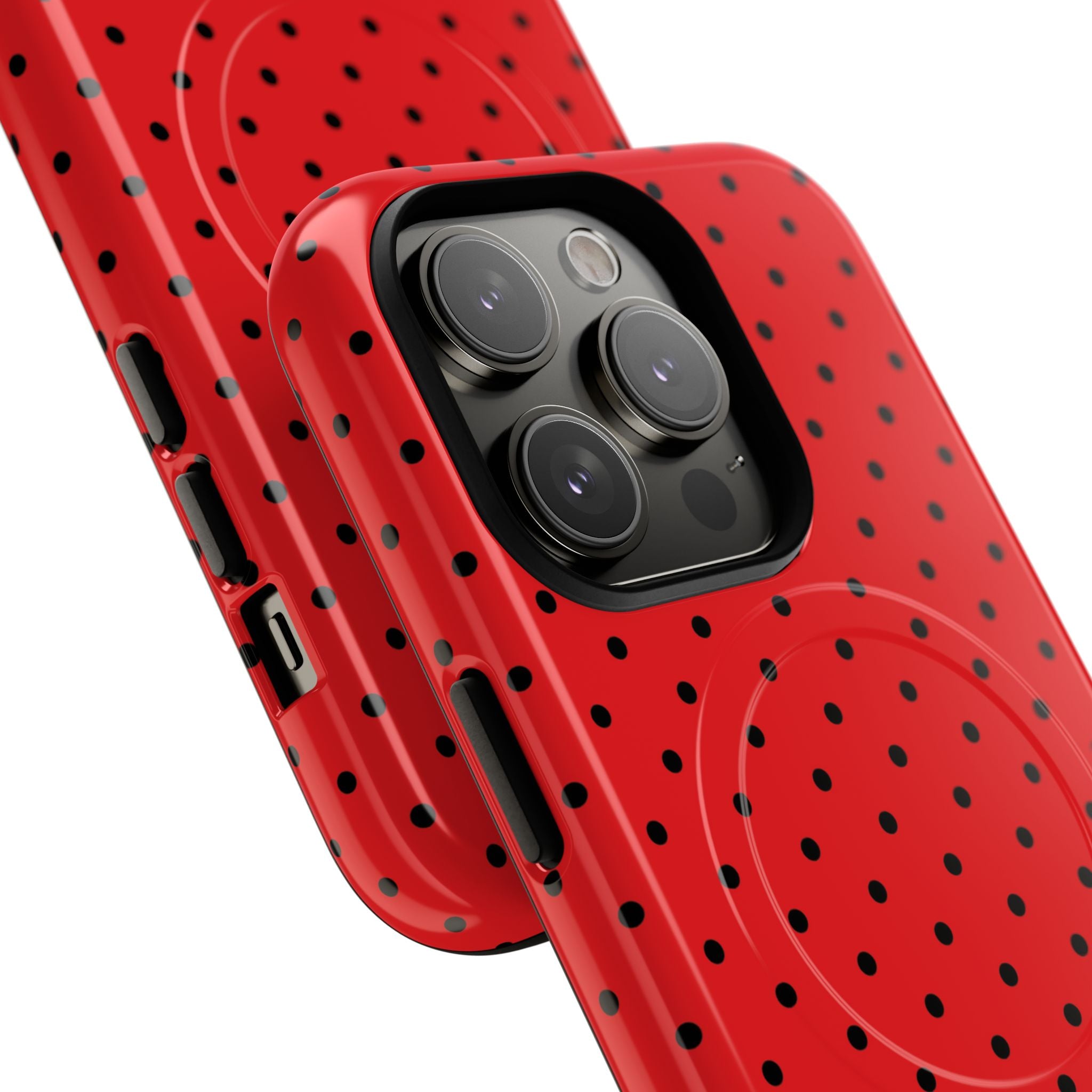 Crimson Dot Matrix iPhone 14 Pro Case - Tough+