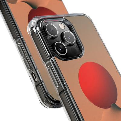 Crimson Sol Ridge · Clear Impact Magnetic Phone Case for iPhone · Red