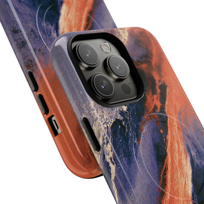 Solar Aura Drift · Tough 2.0 Magnetic Phone Case for iPhone · Orange