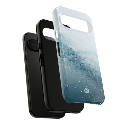 Teal Tough Phone Case for Google Pixel - Cyan Vector Lattice