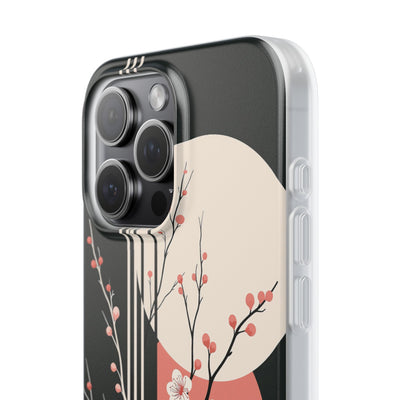 Black Lite Phone Case for iPhone - Kyoto Midnight Blossom