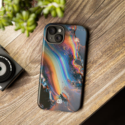 Prismatic Aura Flow · Tough Phone Case for iPhone · Blue