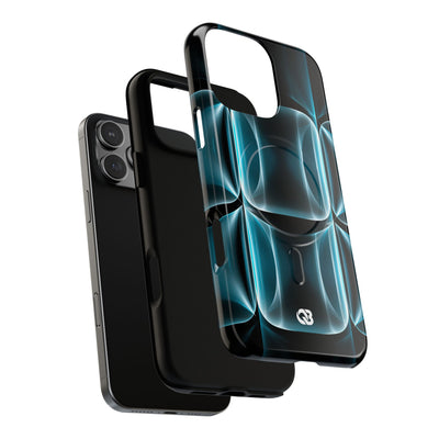 Translucent Cyber Grid · Tough 2.0 Magnetic Phone Case for iPhone · Teal