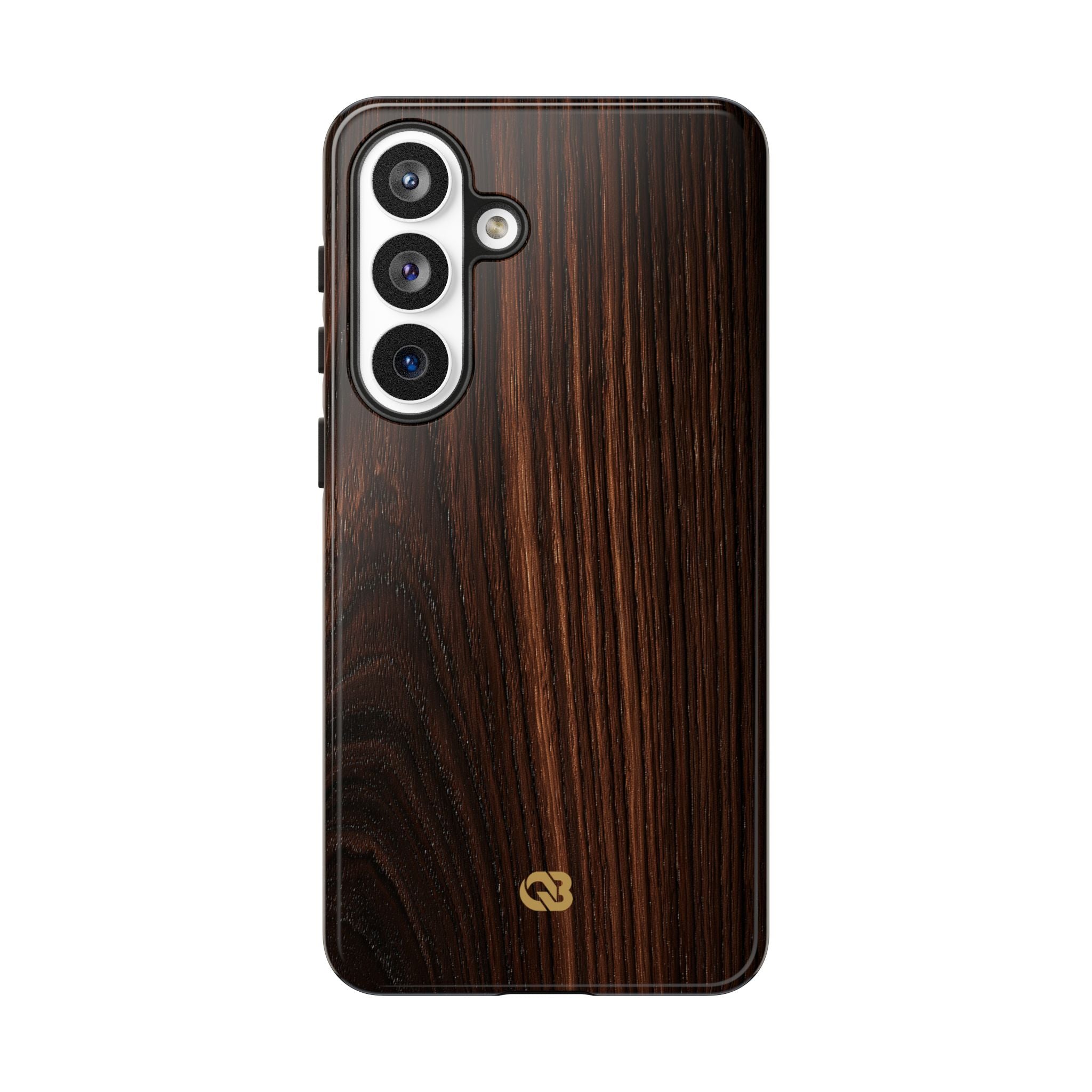 Brown Tough Phone Case for Samsung - Burnished Mahogany Grain