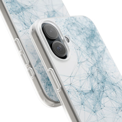 Blue Lite Phone Case for iPhone - Glacial Neural Web