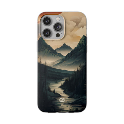 Summit River Dusk · Soft Phone Case for iPhone