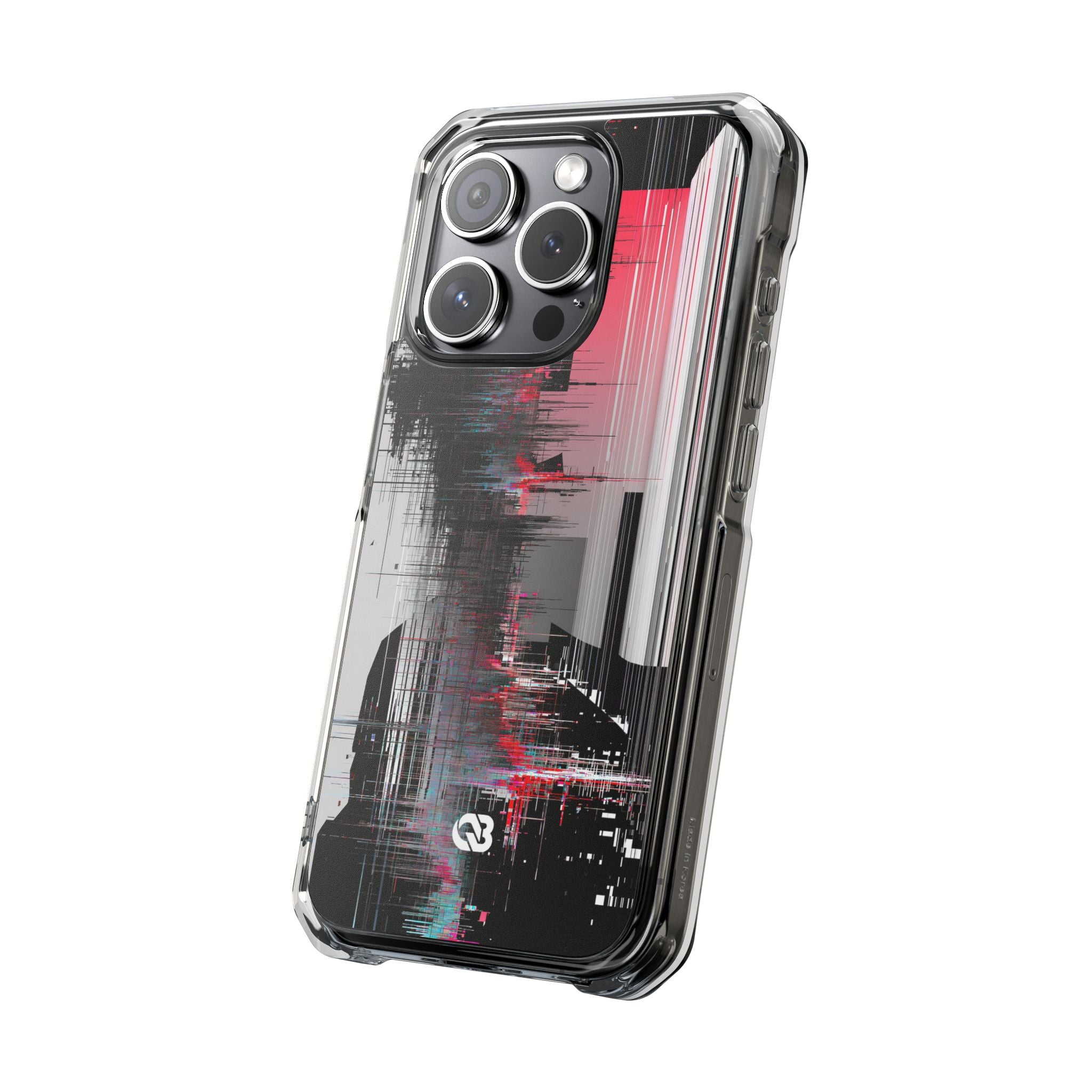 Black Impact MagSafe Phone Case for iPhone - Crimson Data Leak