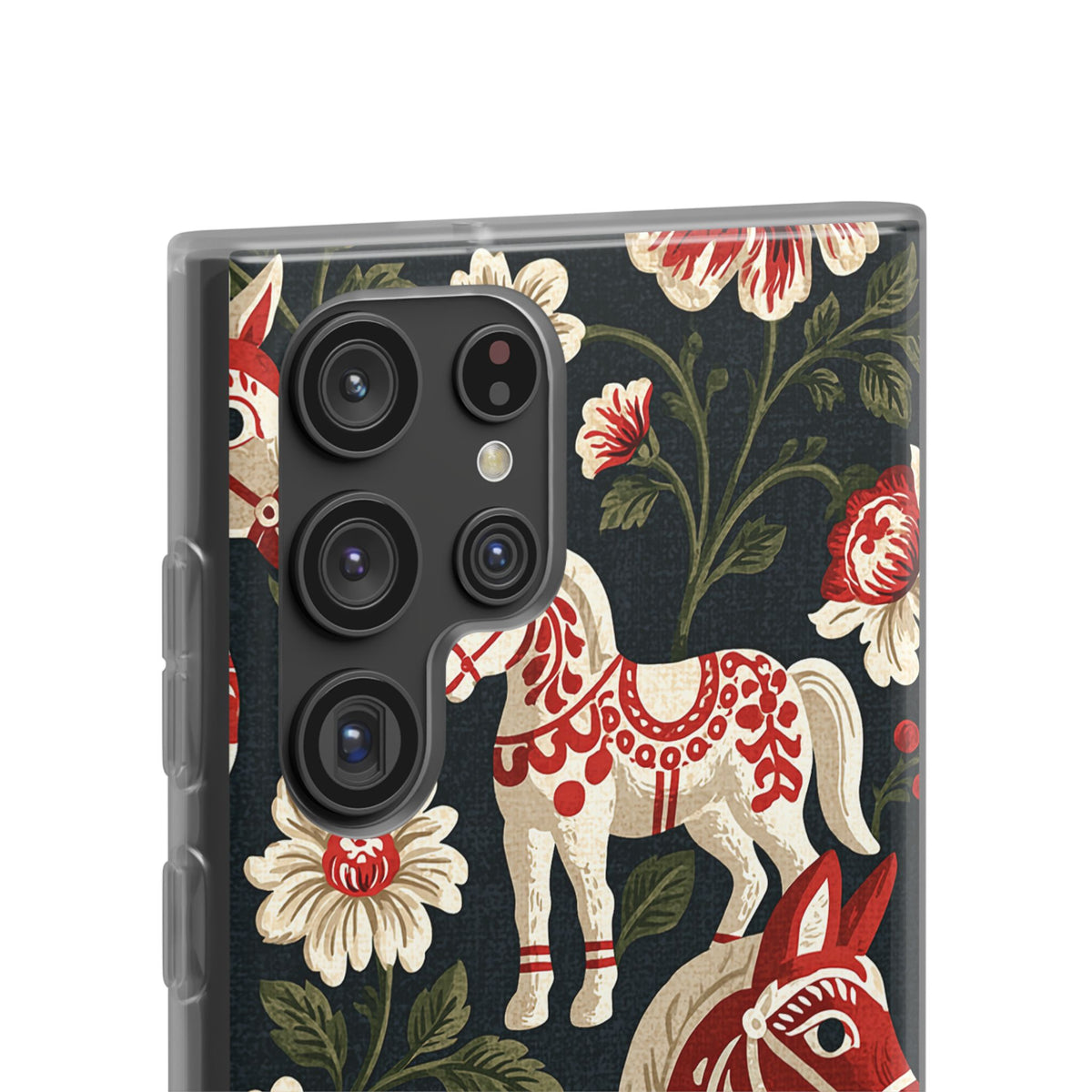 Nordic Dala Meadow · Lite Phone Case for Samsung · Red