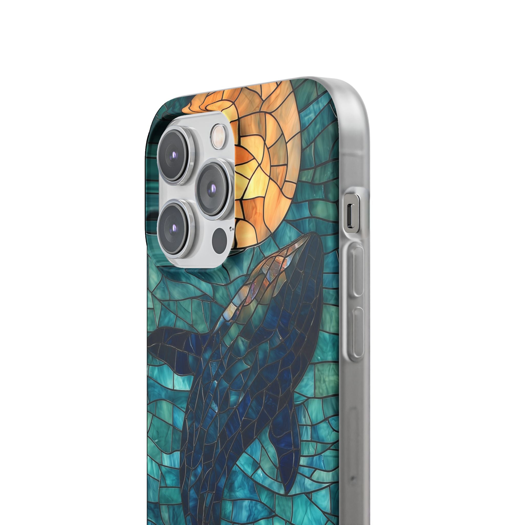 Taivaallinen valas iPhone 14 Pro Max -pehmeä suojakotelo