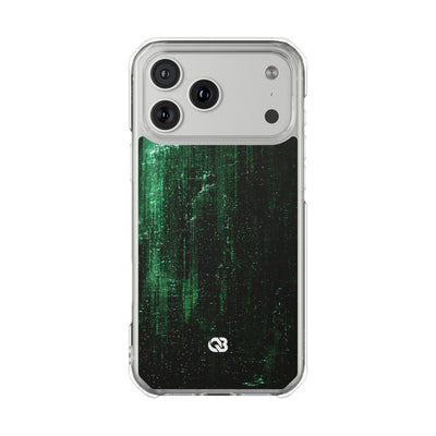 Emerald Void · Clear Impact Magnetic Phone Case for iPhone ·  Green