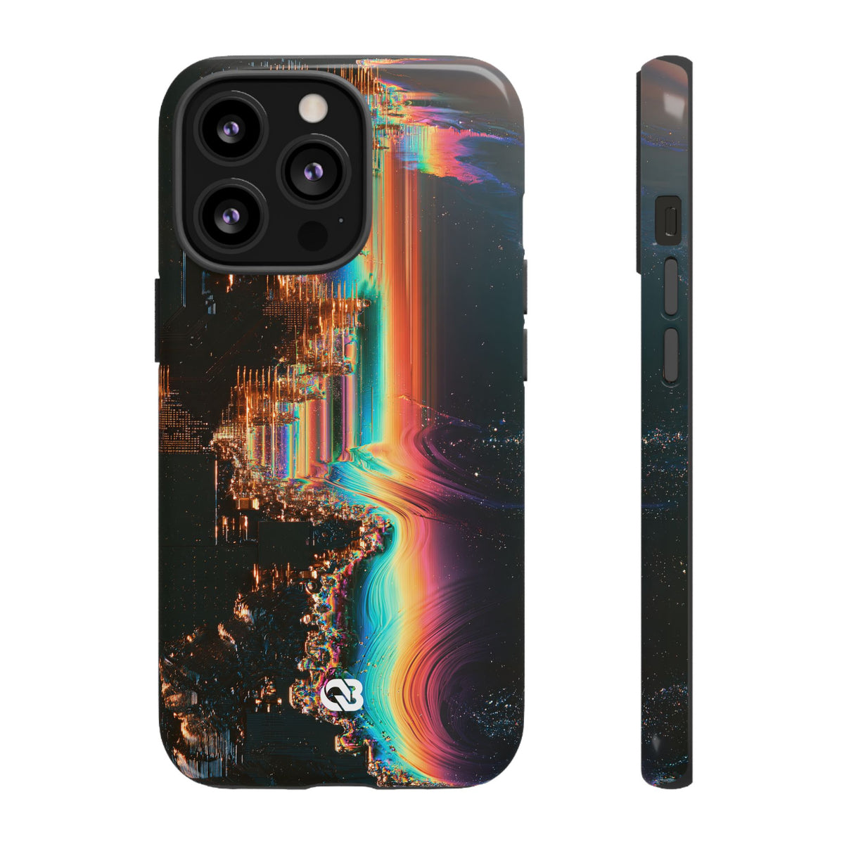 Prismatic Circuit · Tough Phone Case for iPhone · Black