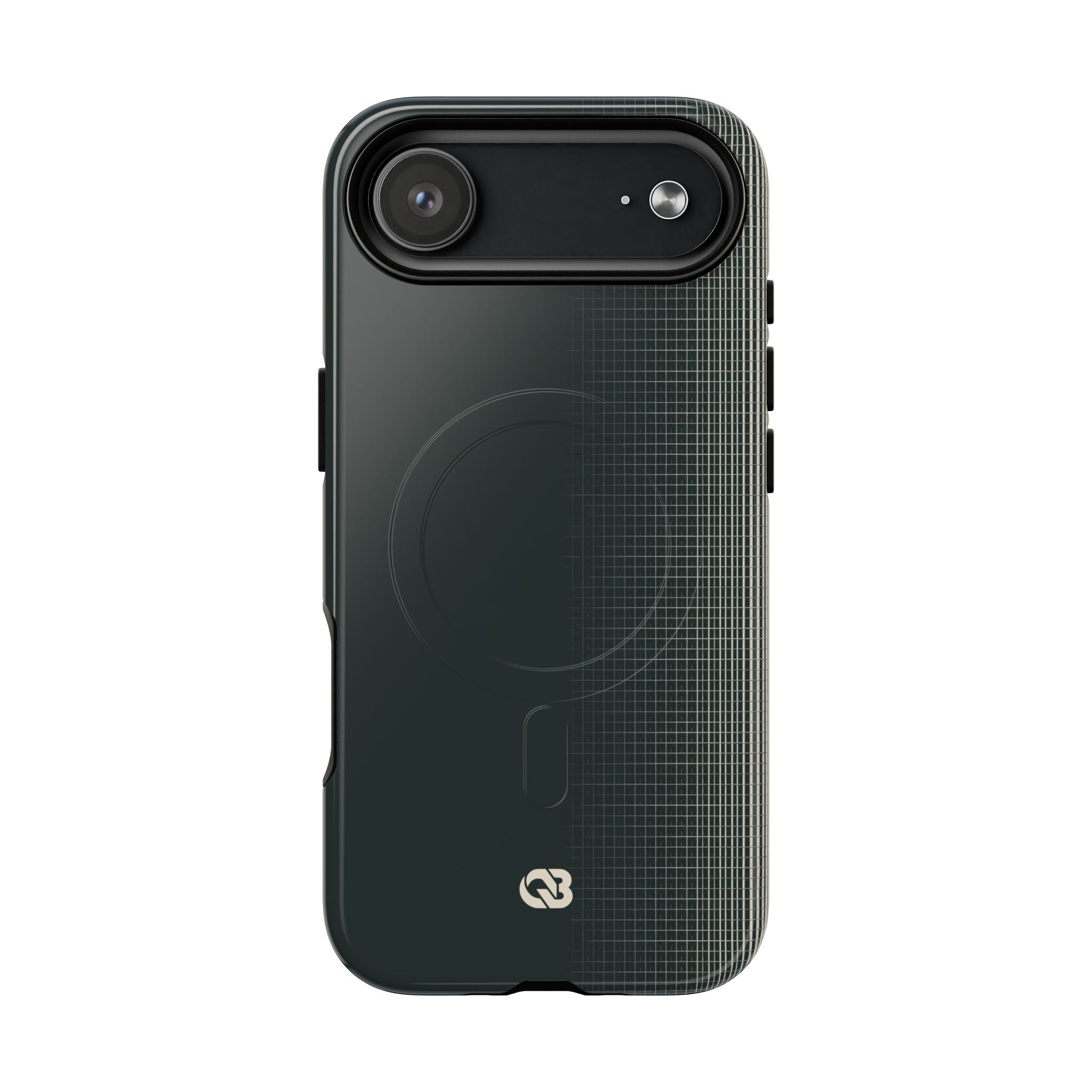 Grey Tough 2.0 Magsafe Phone Case for iPhone - Charcoal Tech Grid