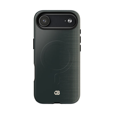 Grey Tough 2.0 Magsafe Phone Case for iPhone - Charcoal Tech Grid