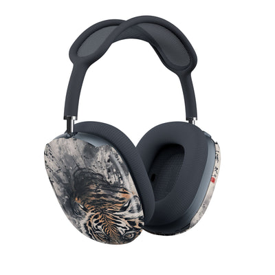 Fierce Ink Tiger · Hard Case for AirPods Max · Beige