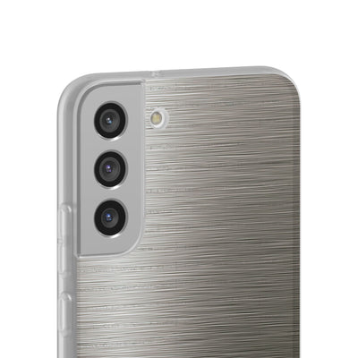 Grey Lite Phone Case for Samsung - Brushed Industrial Steel