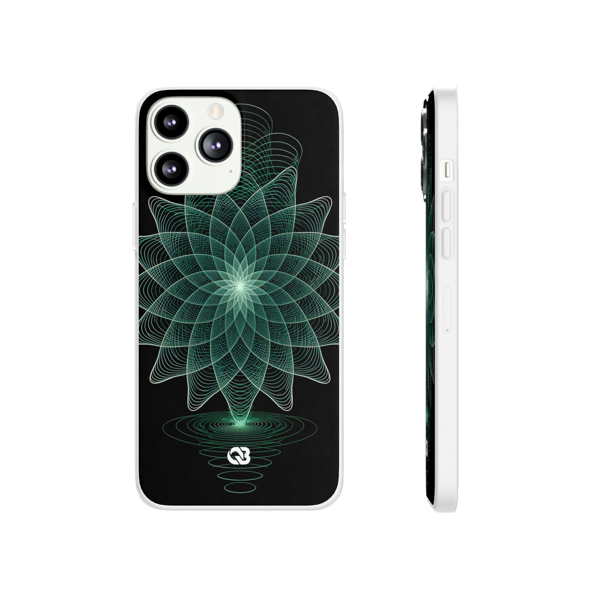 Verdant Harmonic Bloom · Lite Phone Case for iPhone ·  Black