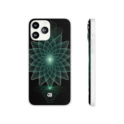 Verdant Harmonic Bloom · Lite Phone Case for iPhone ·  Black
