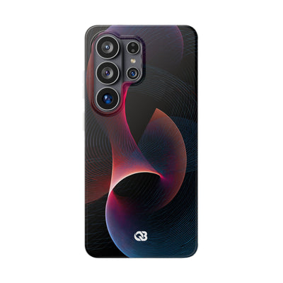 Black Lite Phone Case for Samsung - Cobalt Crimson Flux