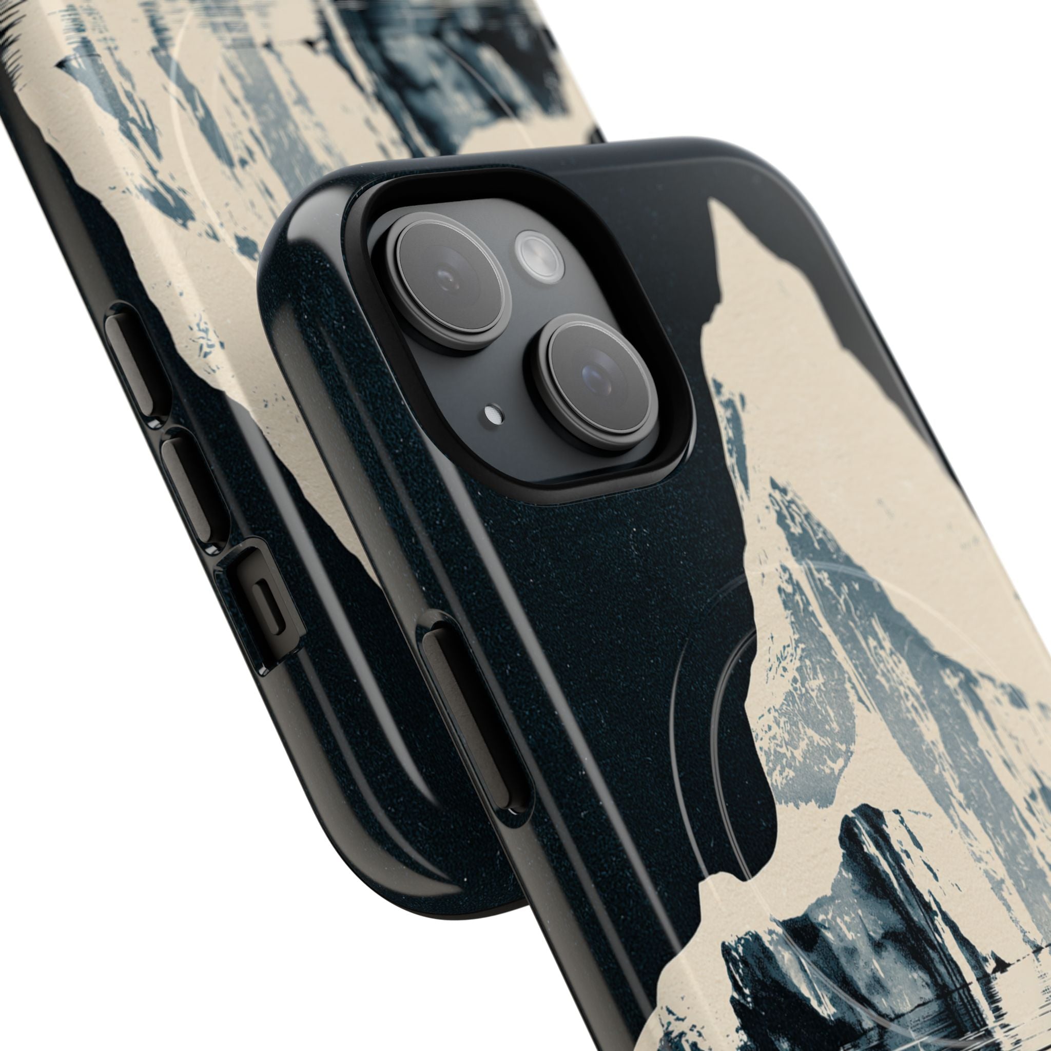 Blue Tough 2.0 Magsafe Phone Case for iPhone - Frozen Navy Monolith