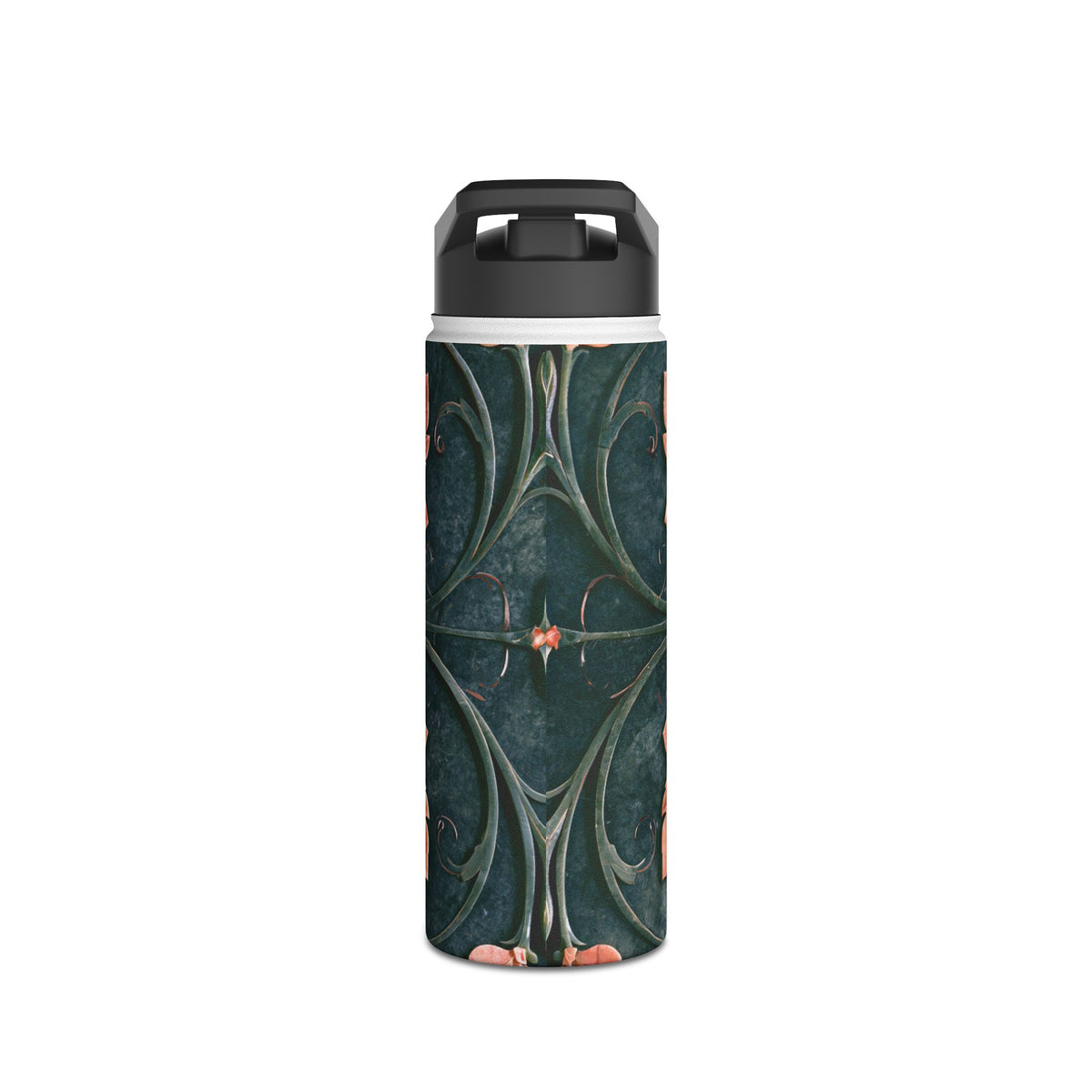 Florentine Rose Arabesque · Insulated Water Bottle · Green