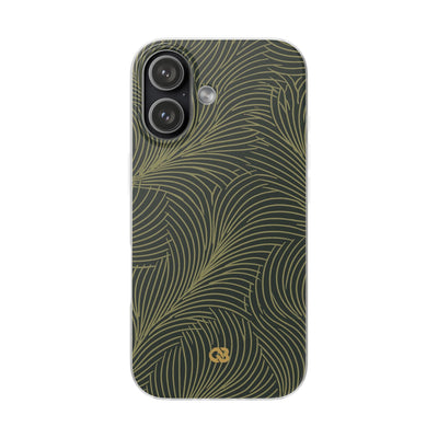 Green Lite Phone Case for iPhone - Dark Olive Plume