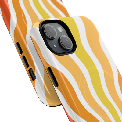 Amber Solar Waves · Tough+ Phone Case for iPhone · Magsafe