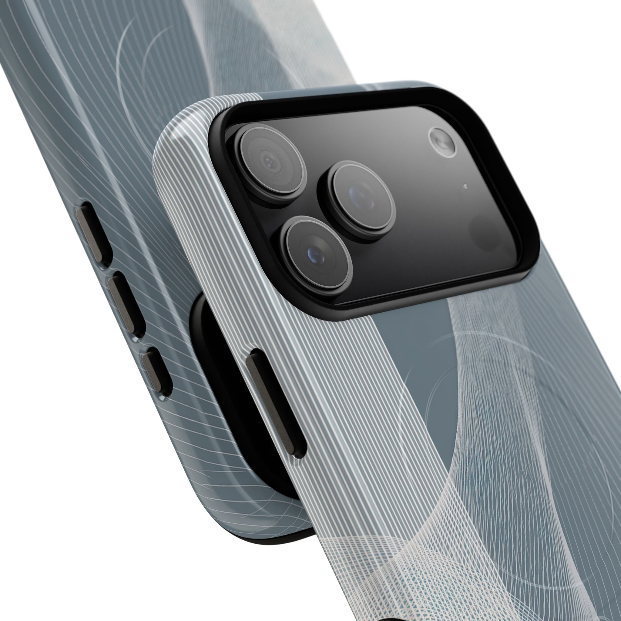 Grey Tough 2.0 Magsafe Phone Case for iPhone - Slate Mesh Horizon